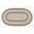 Capitol Importing Co 20 x 30 in. Natural Braided Oval Rug 03-776